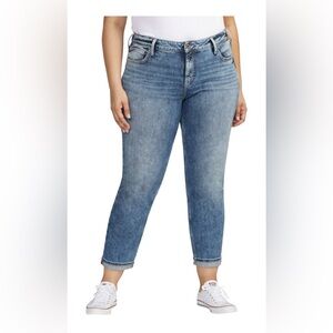 Silver Boyfriend Jeans